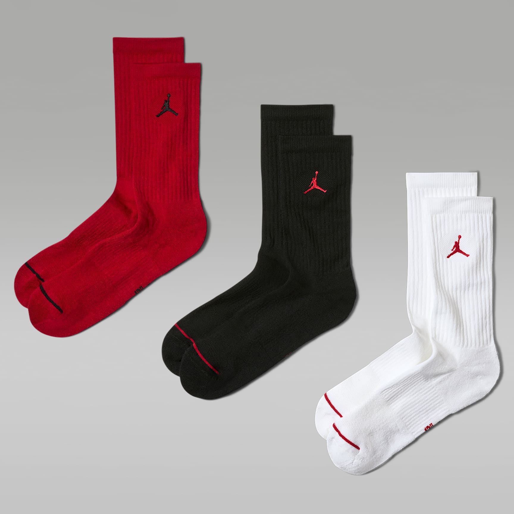 Jordan Everyday Crew Socks (3 pairs). Nike ID